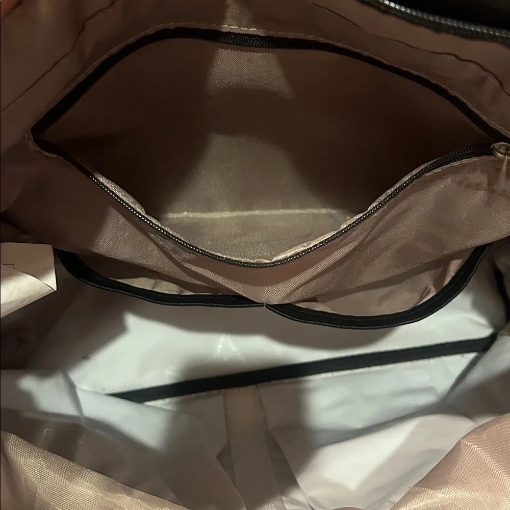 Chic Black and Gray Baby Bag
